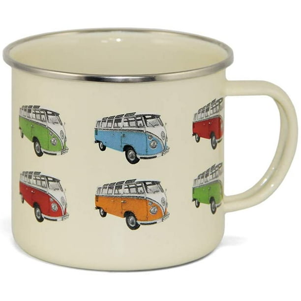 VW VOLKWAGEN CAMPER VAN METAL ENAMEL CAMPING COFFEE MUG VW VOLKWAGEN CAMPER VAN METAL ENAMEL CAMPING COFFEE MUG